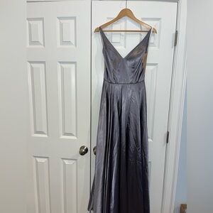 Sherri Hill blue/gray prom dress or wedding guest